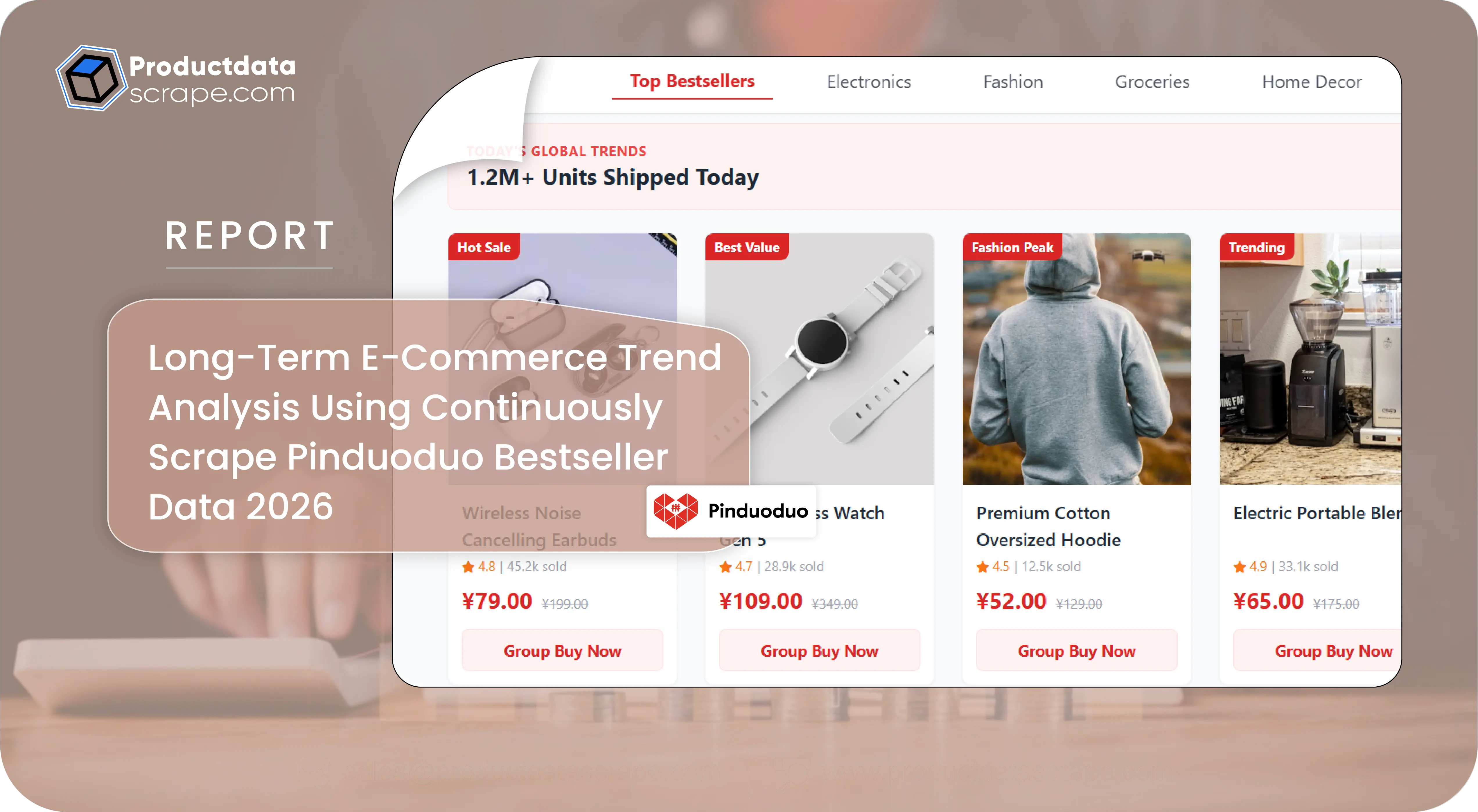Long-Term E-Commerce Trend Analysis Using Continuously Scrape Pinduoduo Bestseller